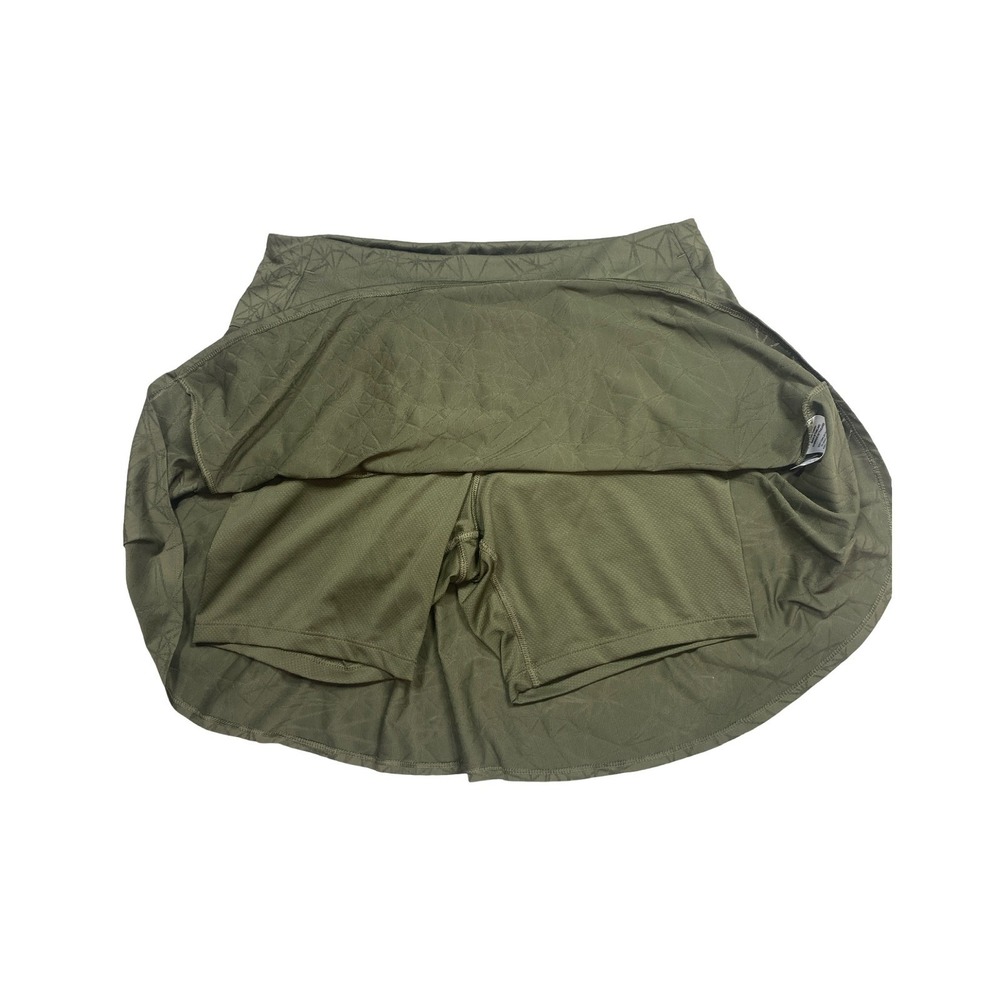 Nike Golf Dri-FIT Skort Olive Green Geometric Print Athletic Skirt Womens Large - Picture 4 of 11